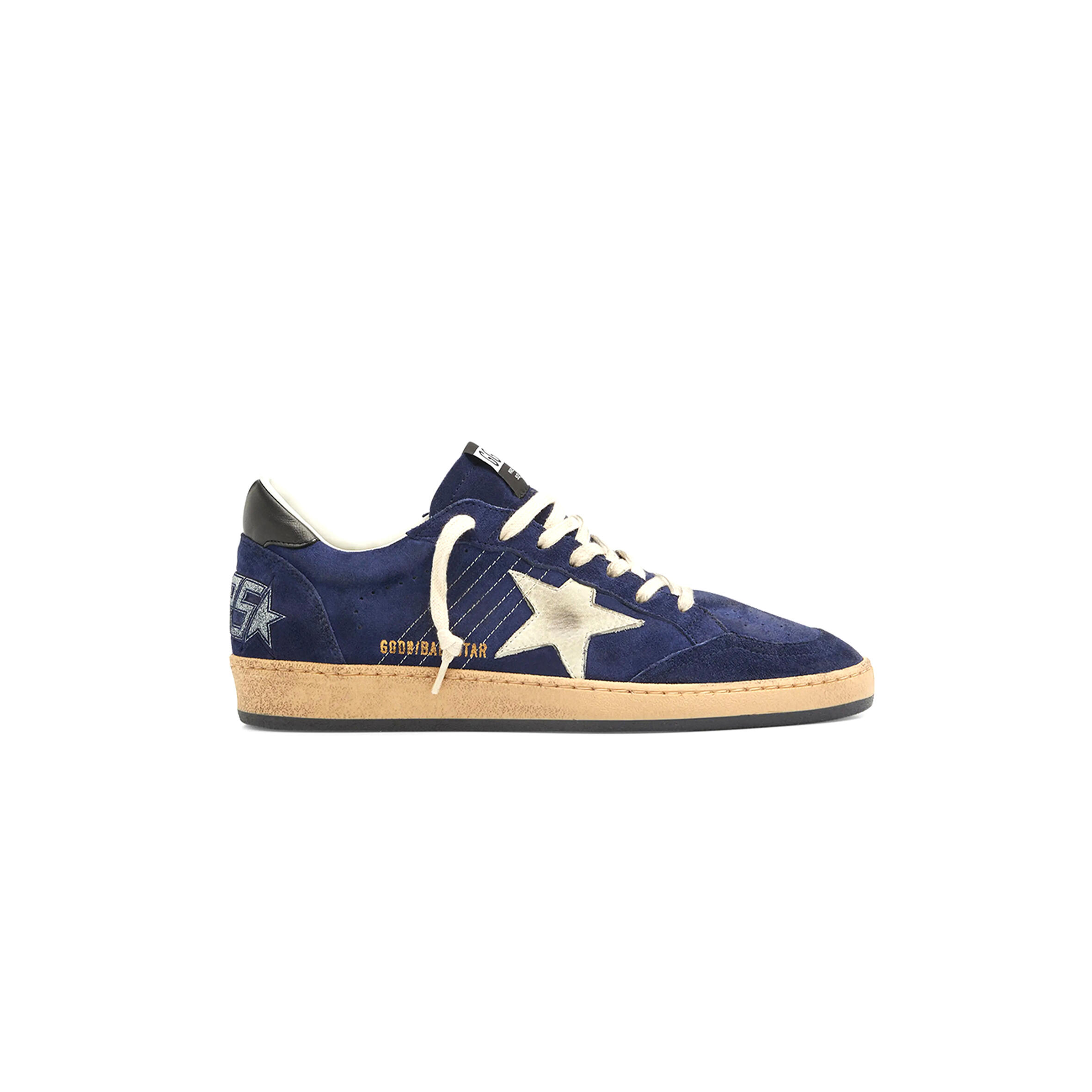 GOLDEN GOOSE MEN''S BALL STAR SUEDE LOW-TOP SNEAKERS 365063